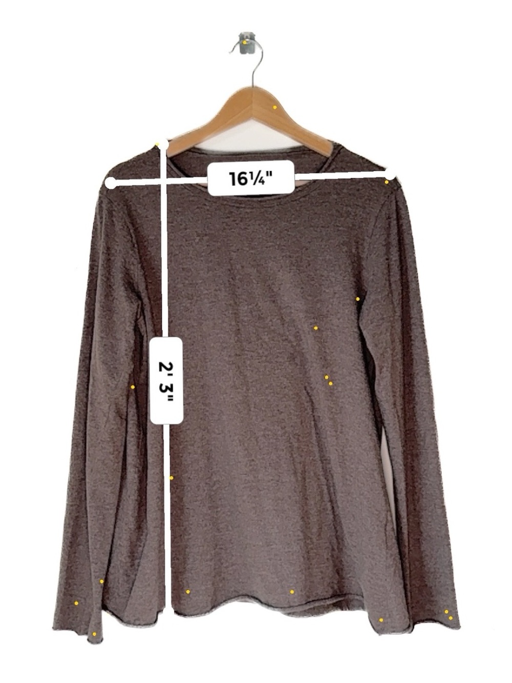 Labo Art - Wool Taupe Knit Coord Set Long Sleeve Sweater Top and Maxi Skirt - Picture 10 of 14